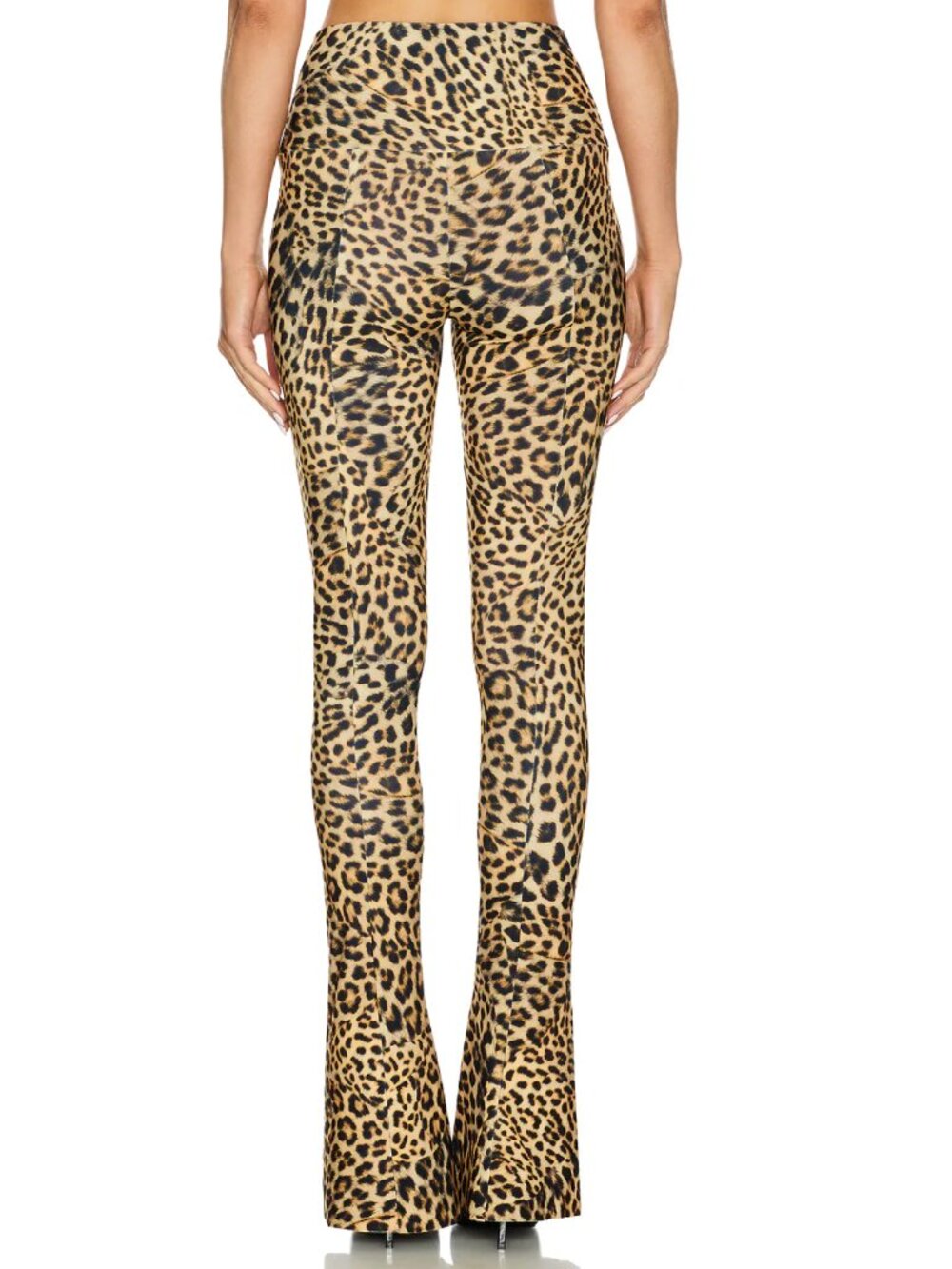 Norma Kamali Spat Legging in Cheetah Patch Leopard Flare Yoga Pants XS - Picture 4 of 5
